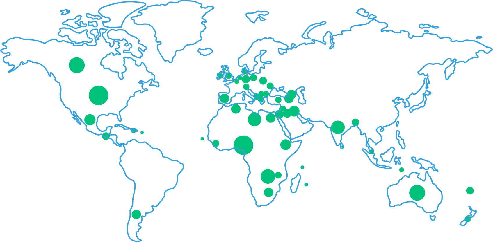 Map for Diaspora